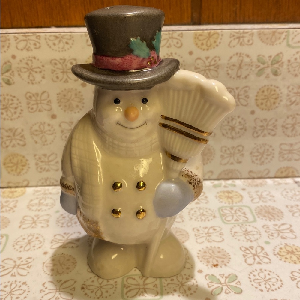 Lenox Salt and Pepper Shakers Snowmen Vintage - Picture 6 of 9